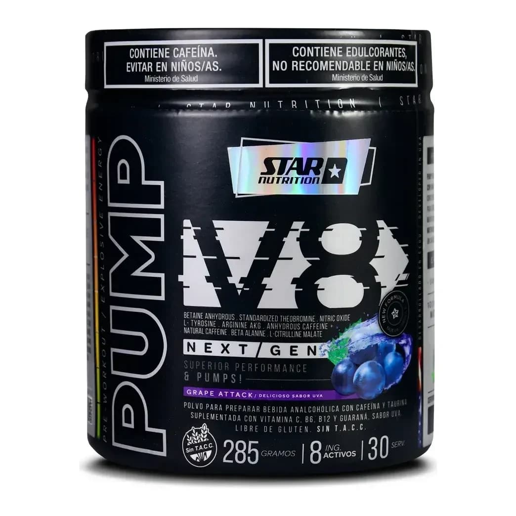Información nutricional de Pre-entreno Star Nutrition